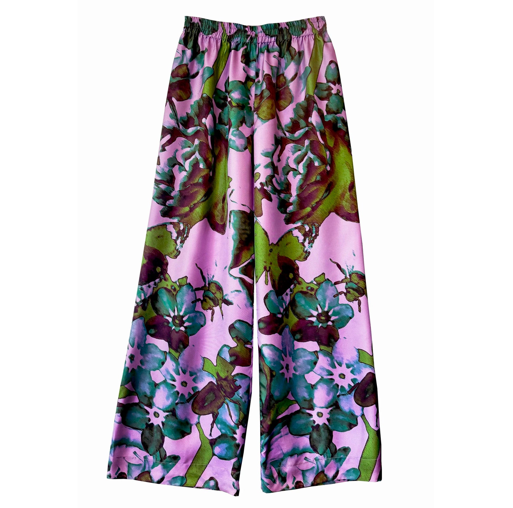 pantalon en soie de fête de jardin 