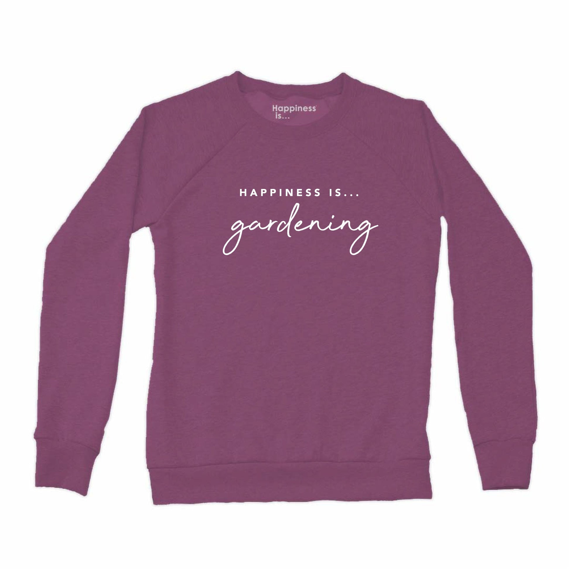 Women's Gardening Crew Sweatshirt, Plum