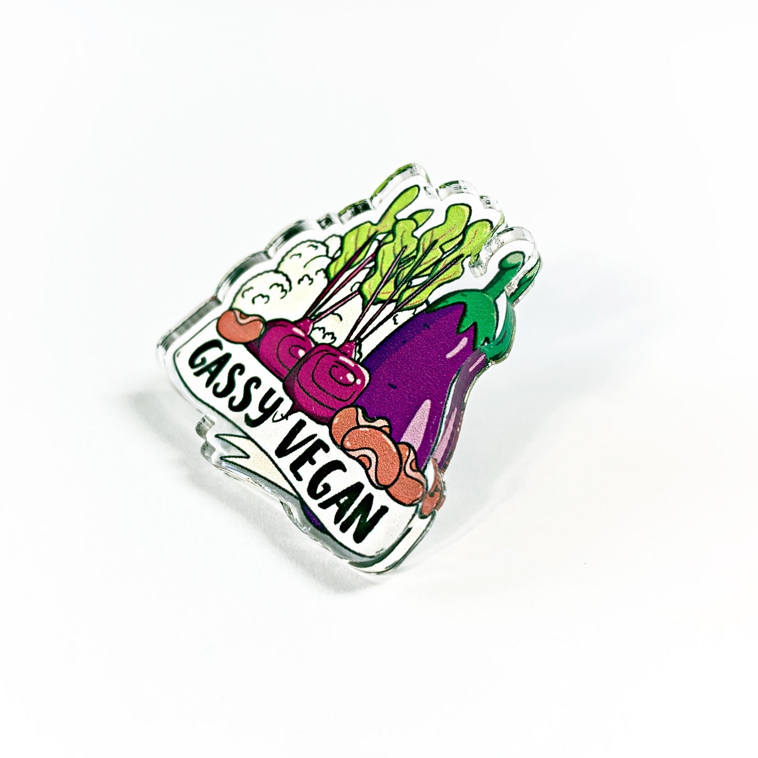 Gassy Vegan Pin