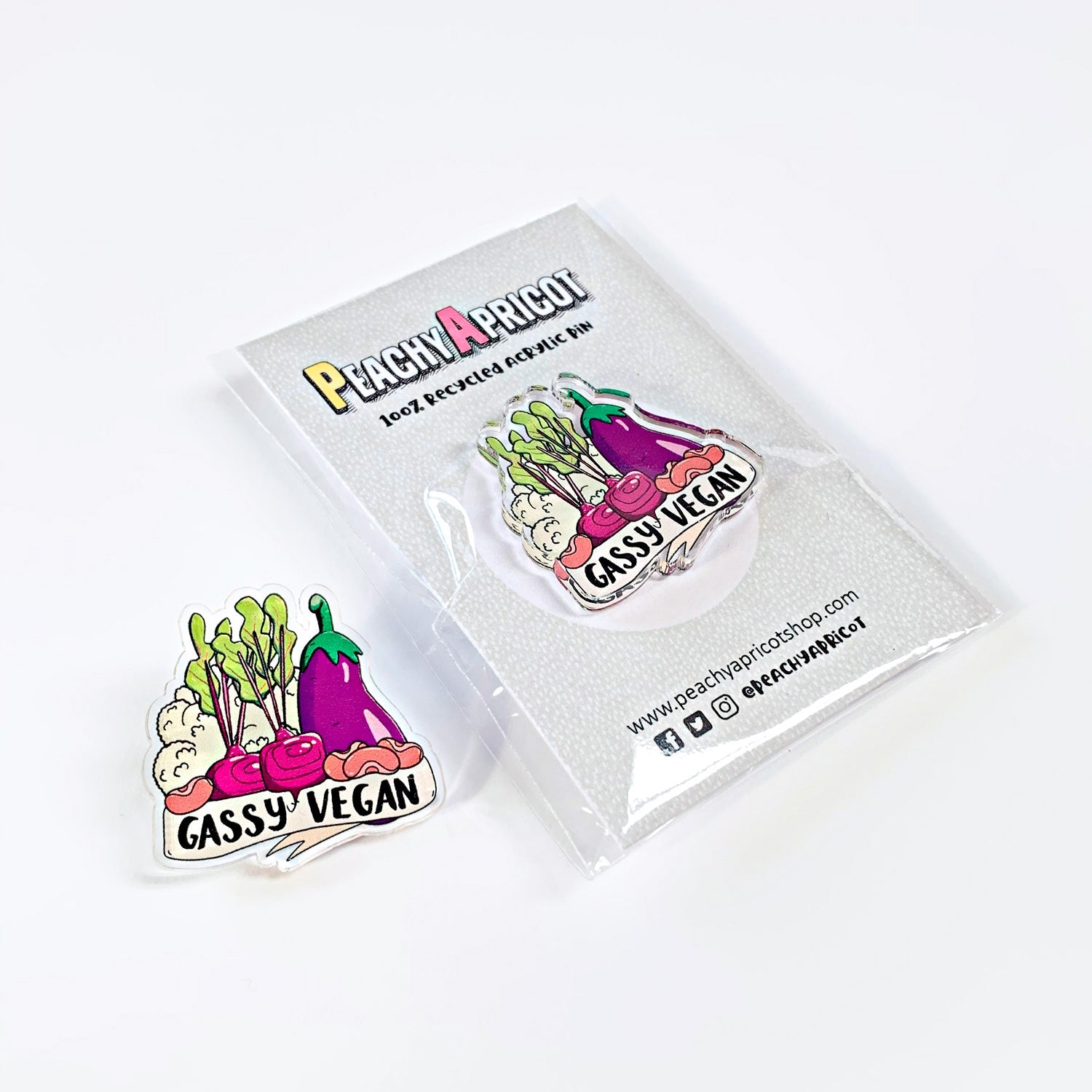 Gassy Vegan Pin