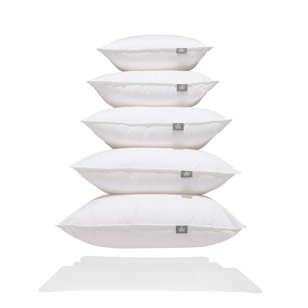 Coussins en microfibre de gel, alternative au duvet