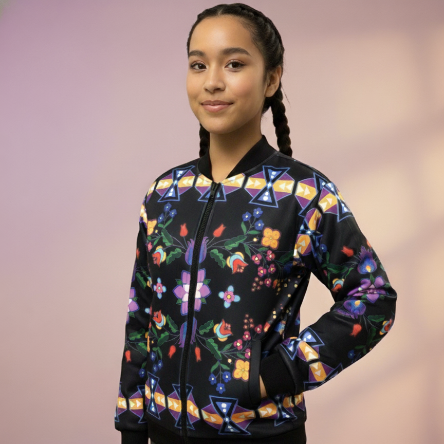 Twilight Blossom Kids Bomber