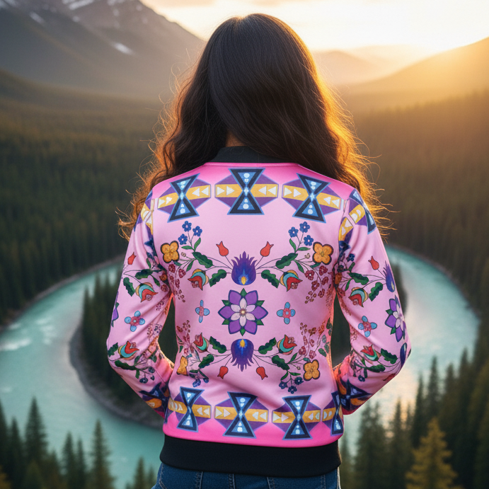 Blush Meadow Kids Bomber
