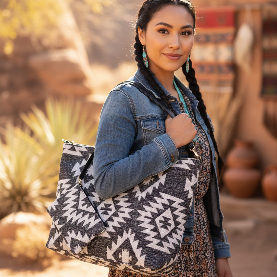 Black and white Tote Bag