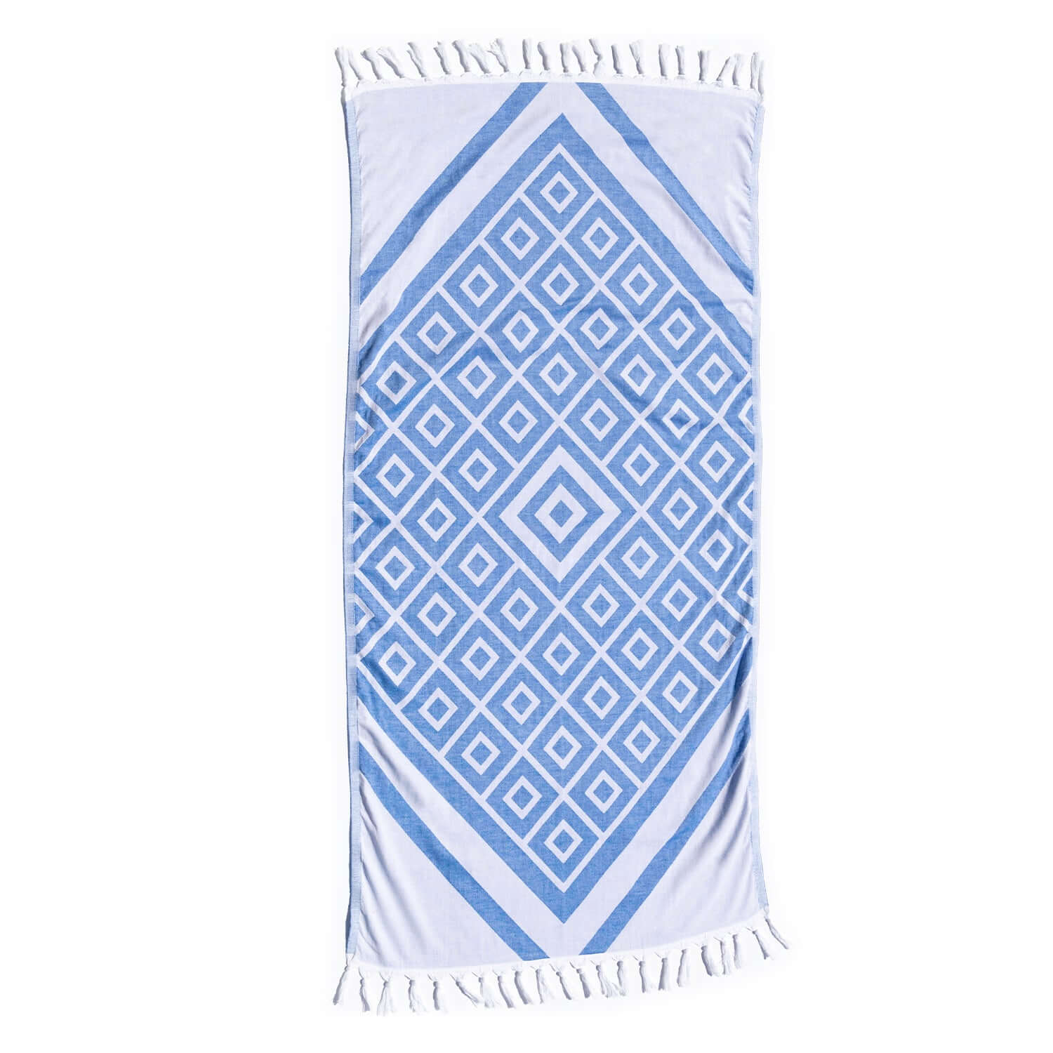 Serviettes turques Canada | Serviette de corps | Bleu et blanc