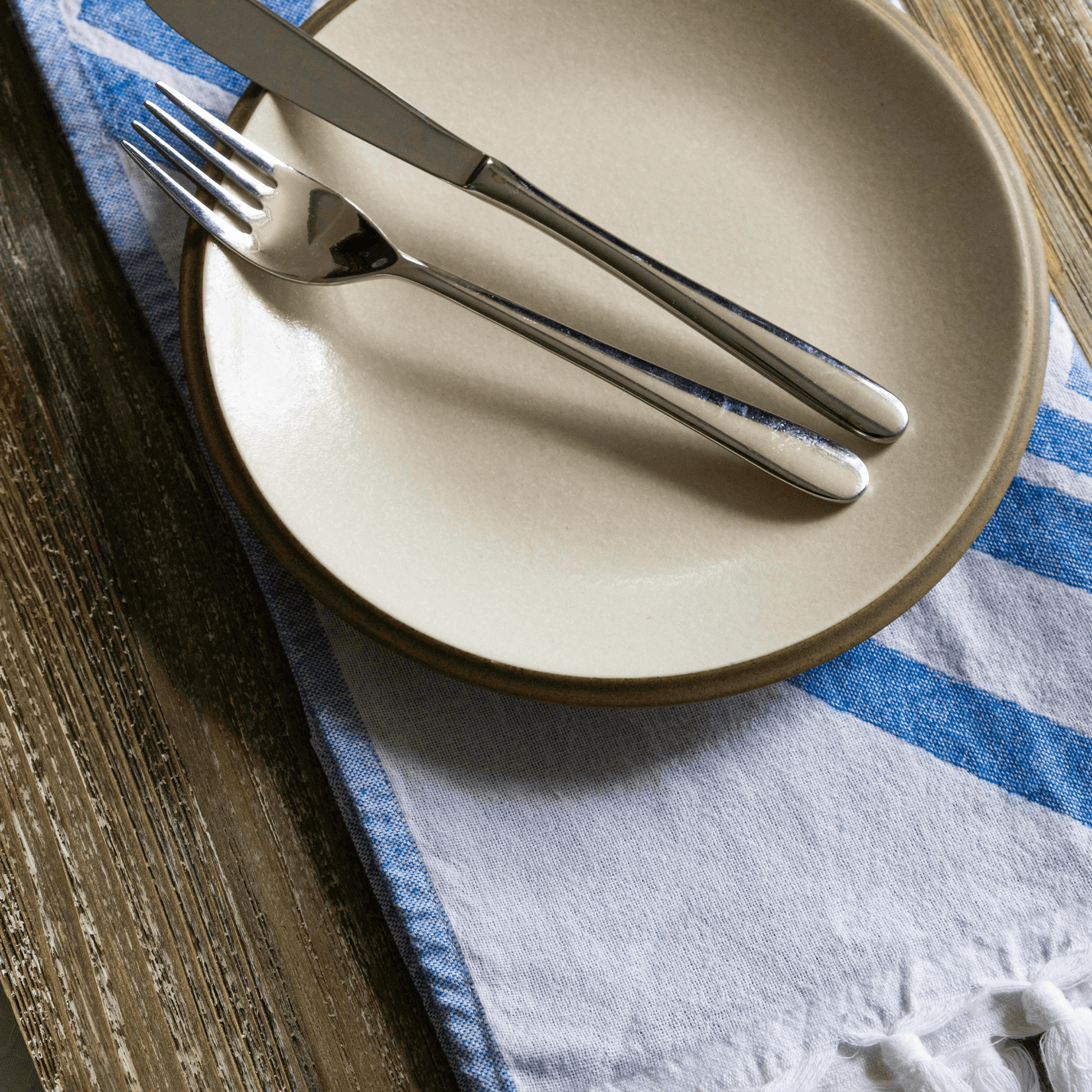 Turkish Towels Canada | Hand Towel | Blue + White