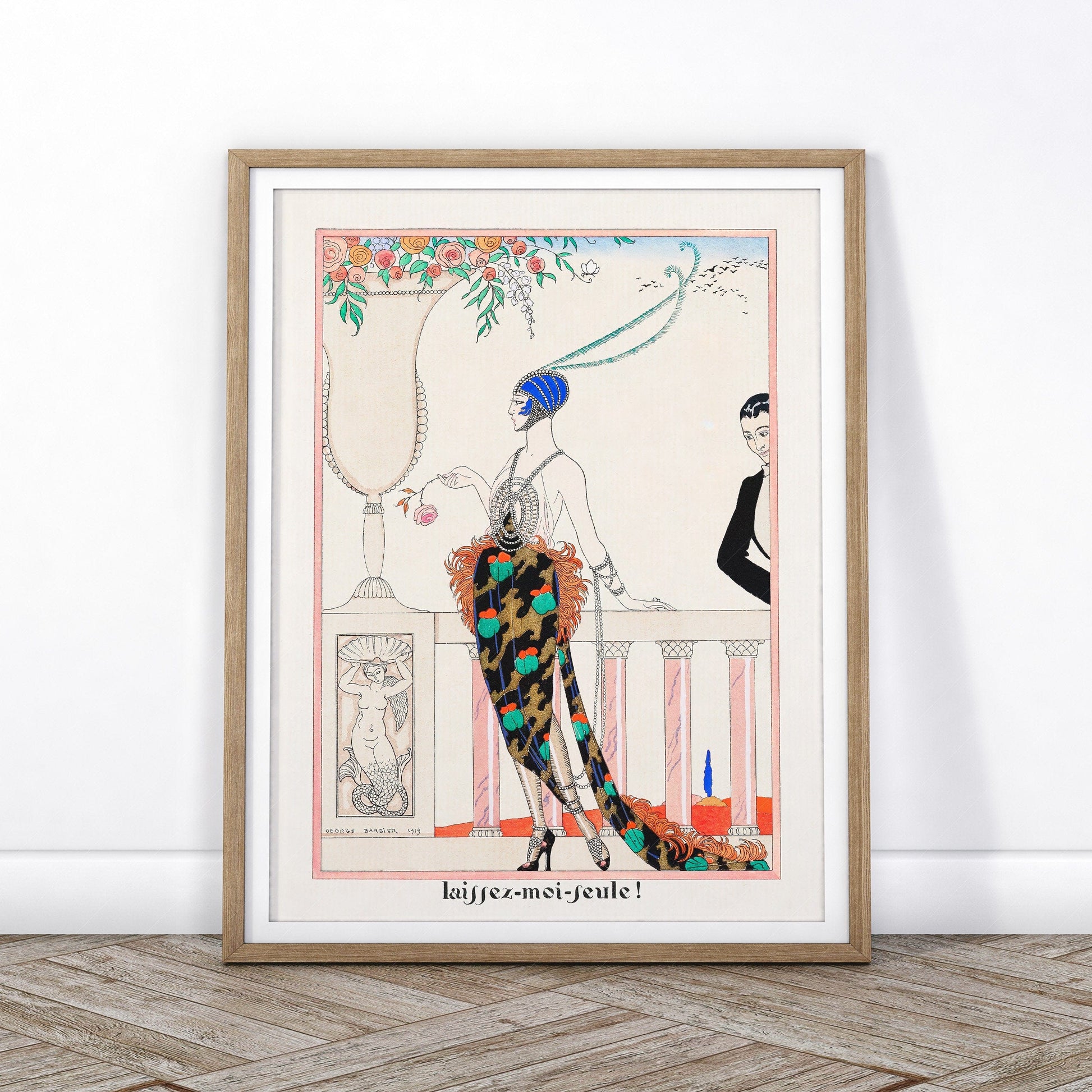 George Barbier Laissez-Moi Seule Art Print – Art Deco Fashion Poster