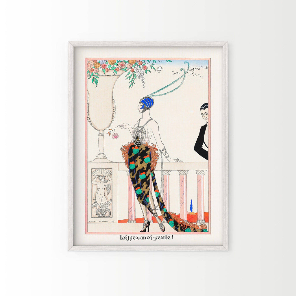 George Barbier Laissez-Moi Seule Art Print – Art Deco Fashion Poster