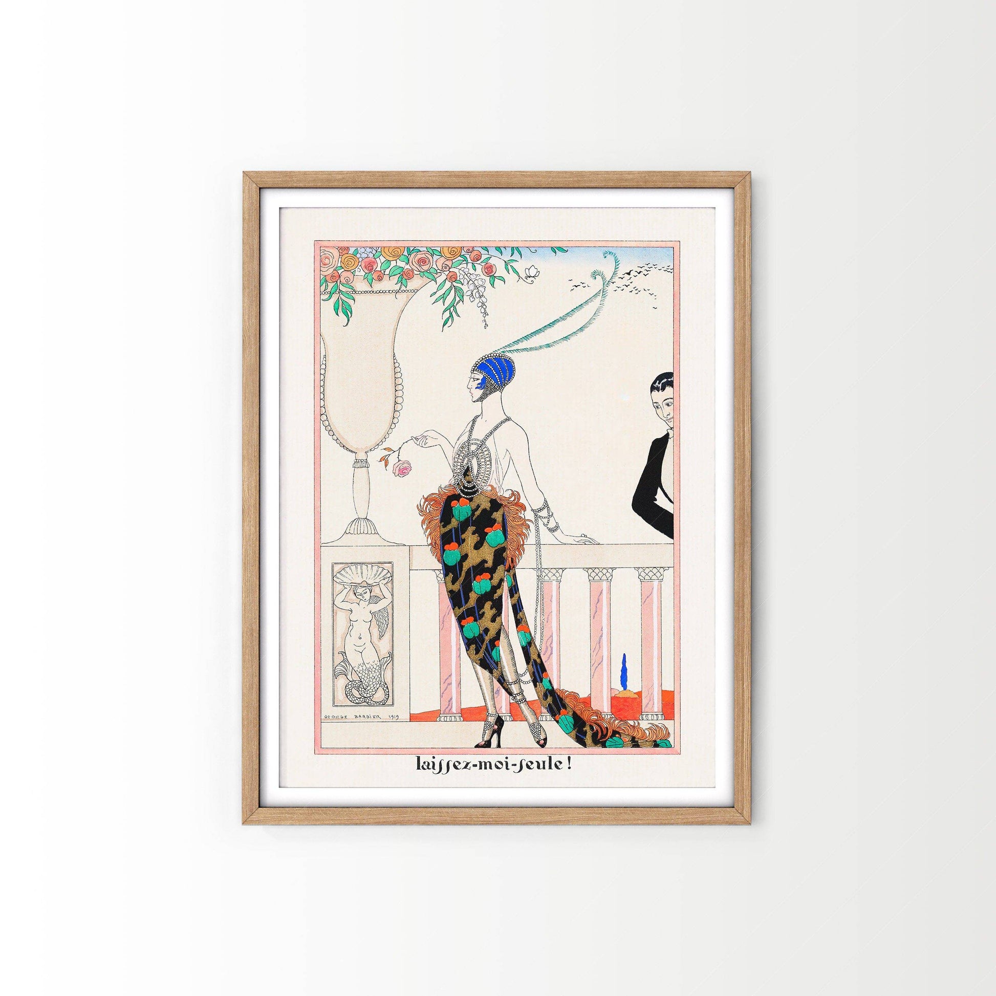 George Barbier Laissez-Moi Seule Art Print – Art Deco Fashion Poster