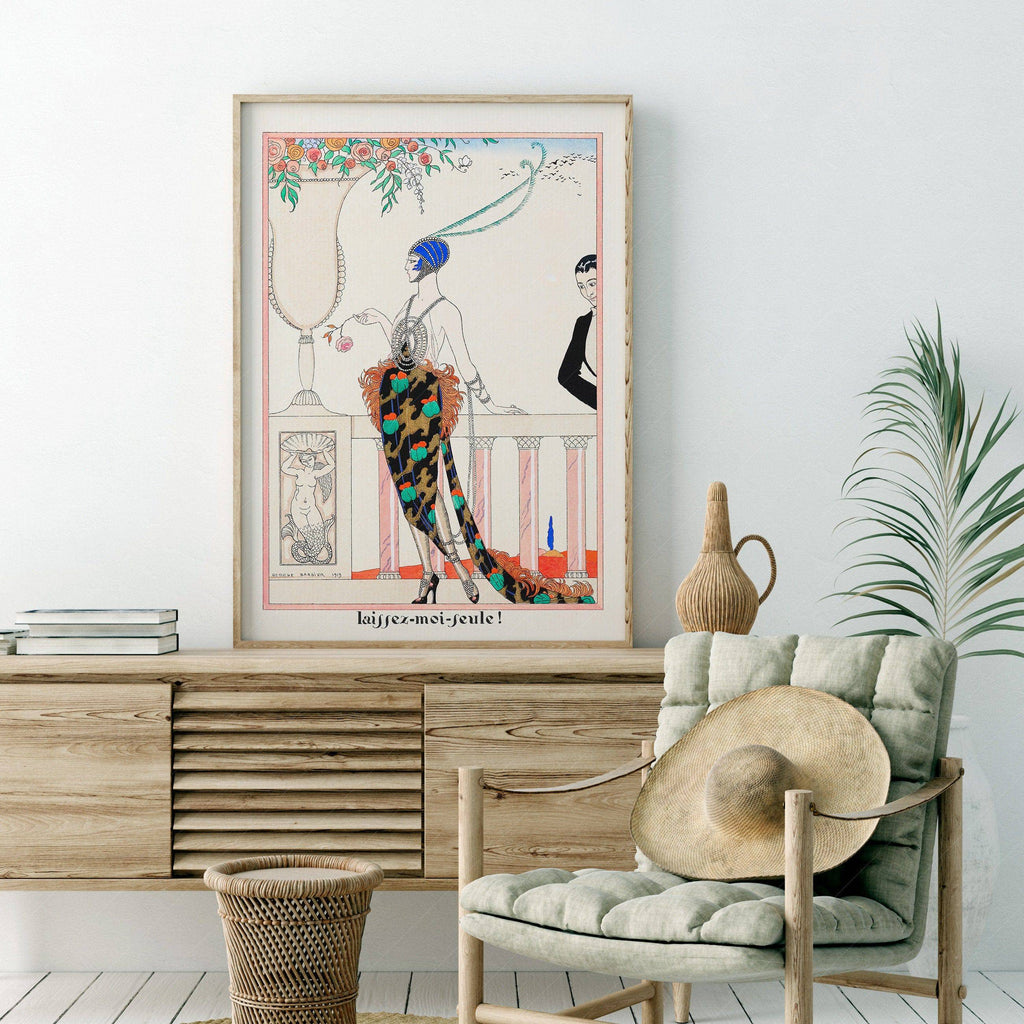 George Barbier Laissez-Moi Seule Art Print – Art Deco Fashion Poster
