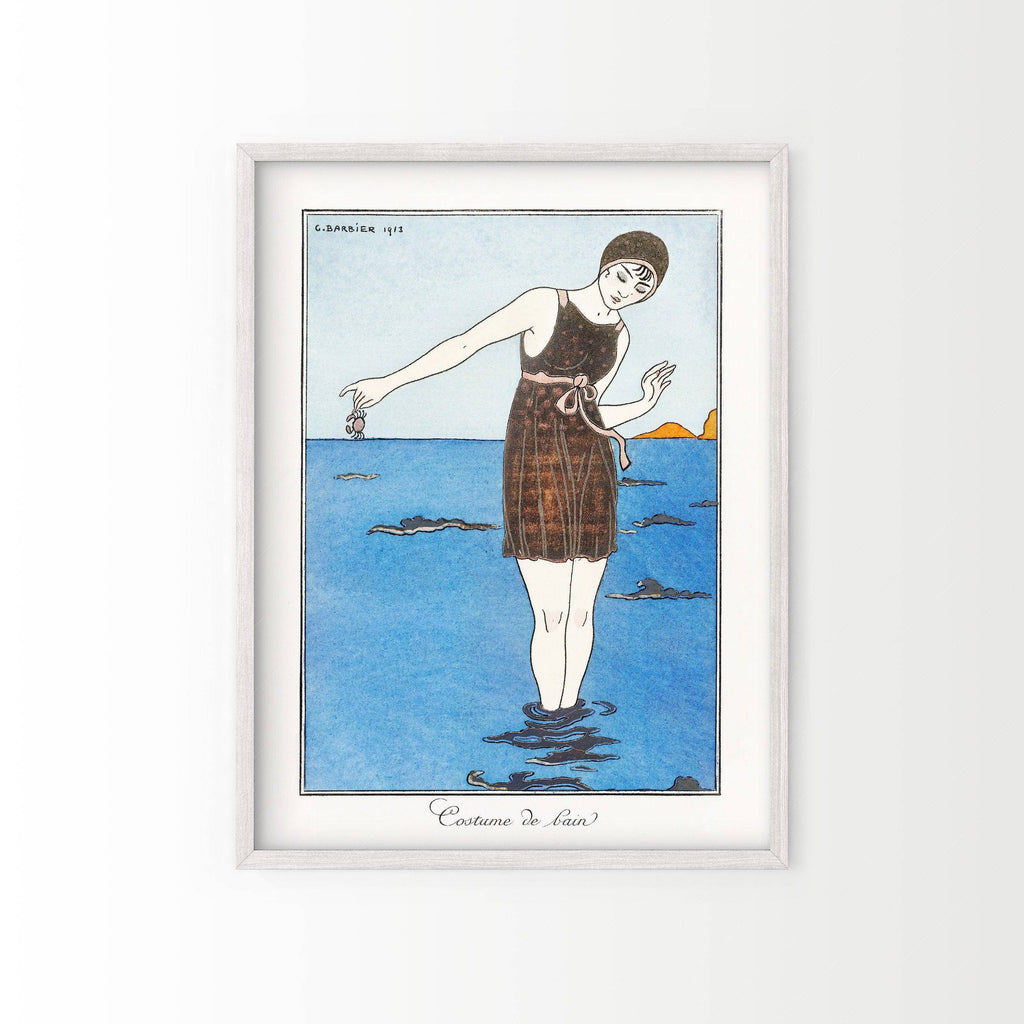 George Barbier Costume de Bain Art Print – Art Deco Fashion Poster