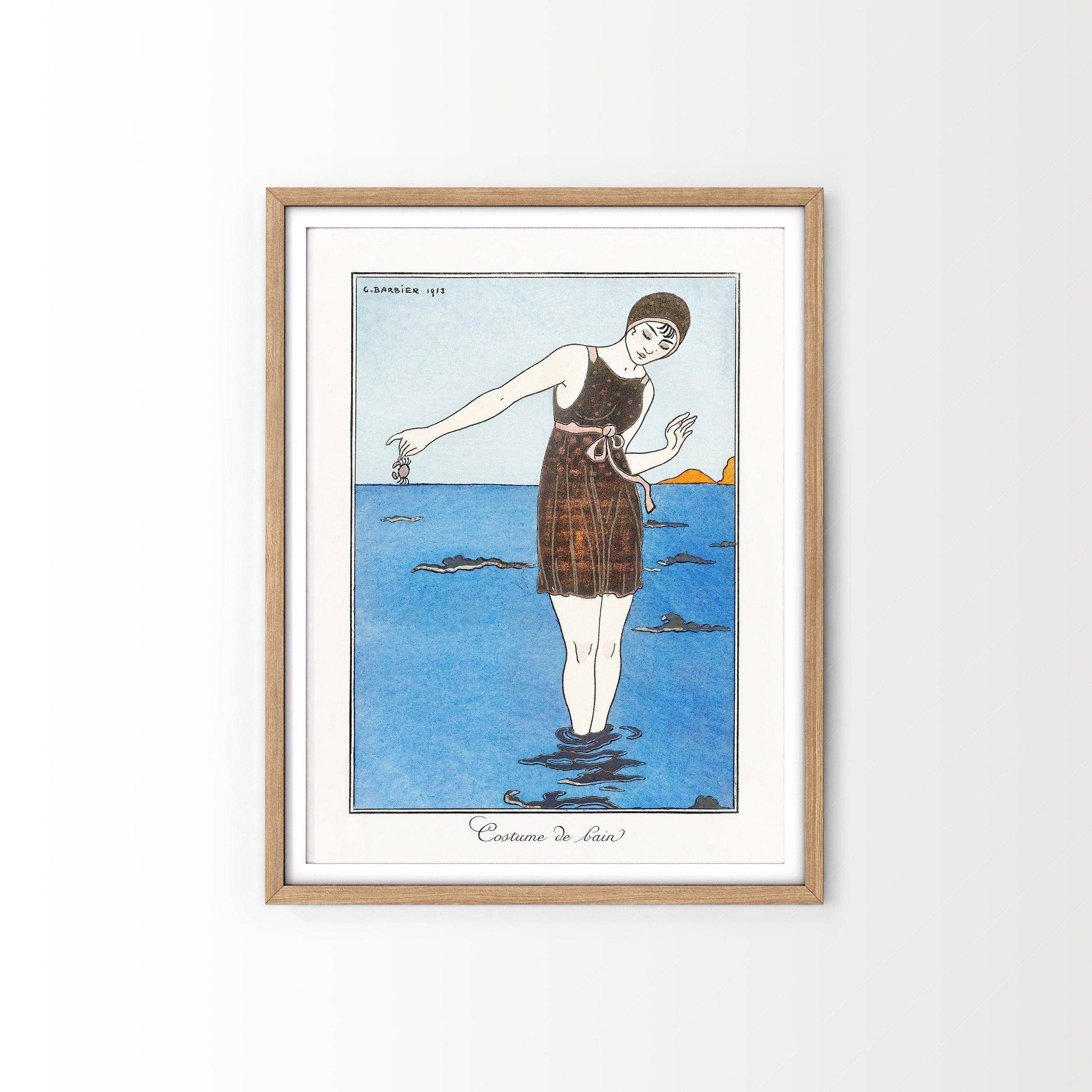 George Barbier Costume de Bain Art Print – Art Deco Fashion Poster