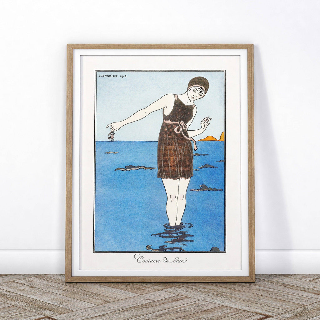 George Barbier Costume de Bain Art Print – Art Deco Fashion Poster