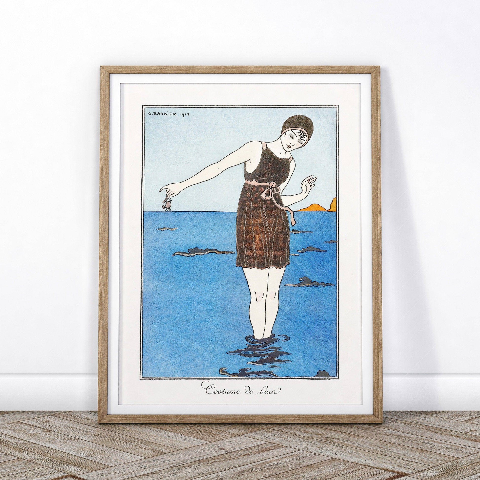 George Barbier Costume de Bain Art Print – Art Deco Fashion Poster