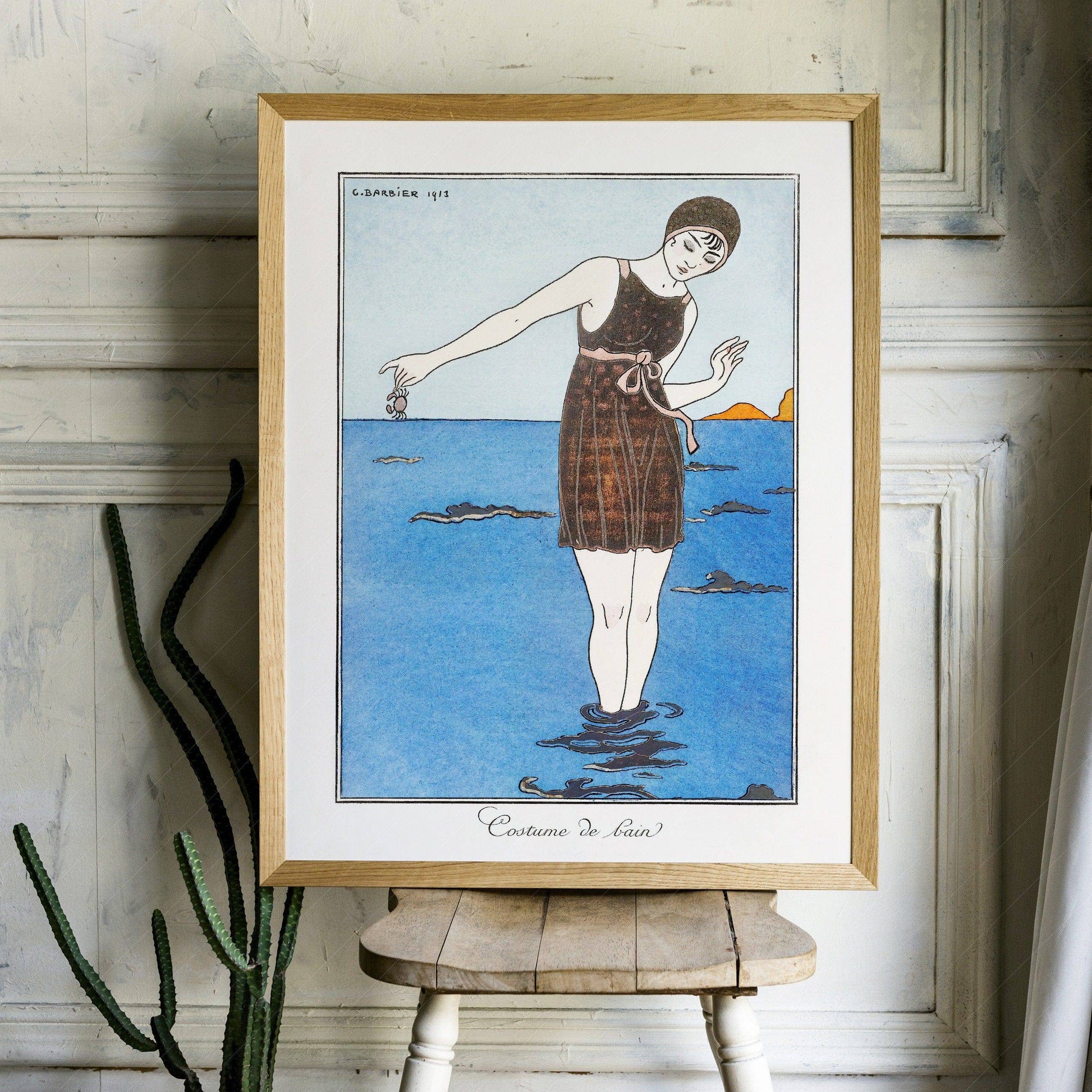 George Barbier Costume de Bain Art Print – Art Deco Fashion Poster