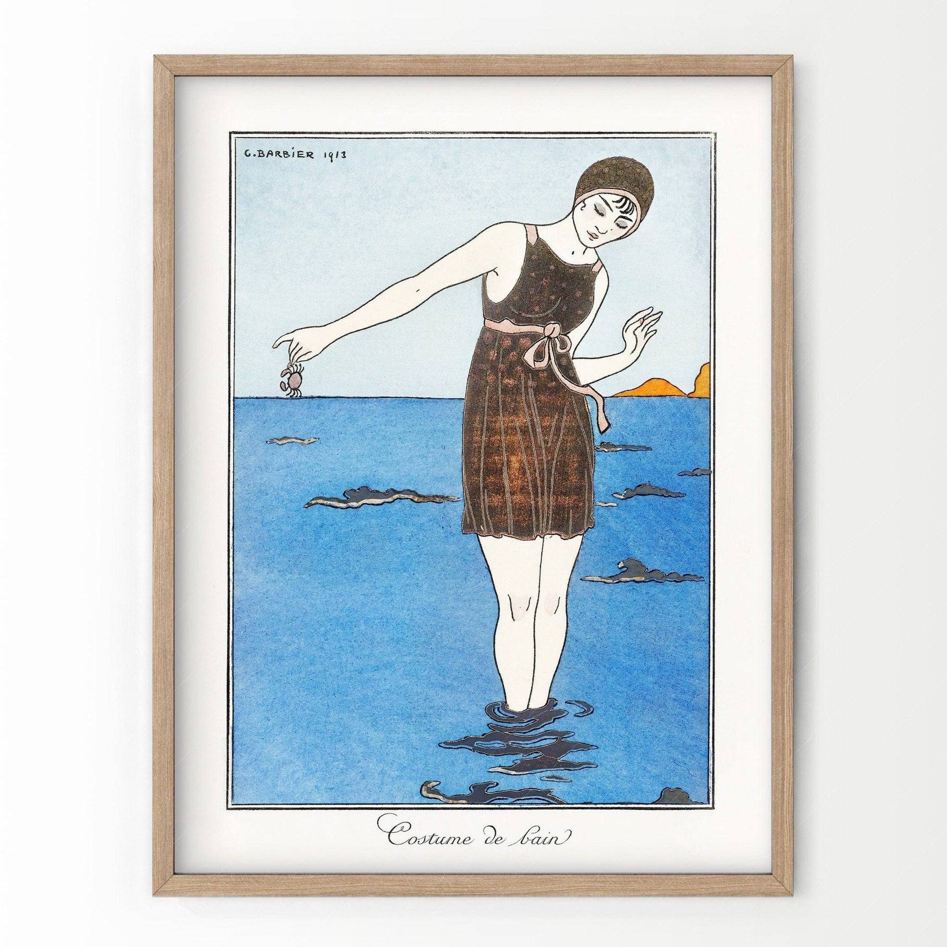 George Barbier Costume de Bain Art Print – Art Deco Fashion Poster