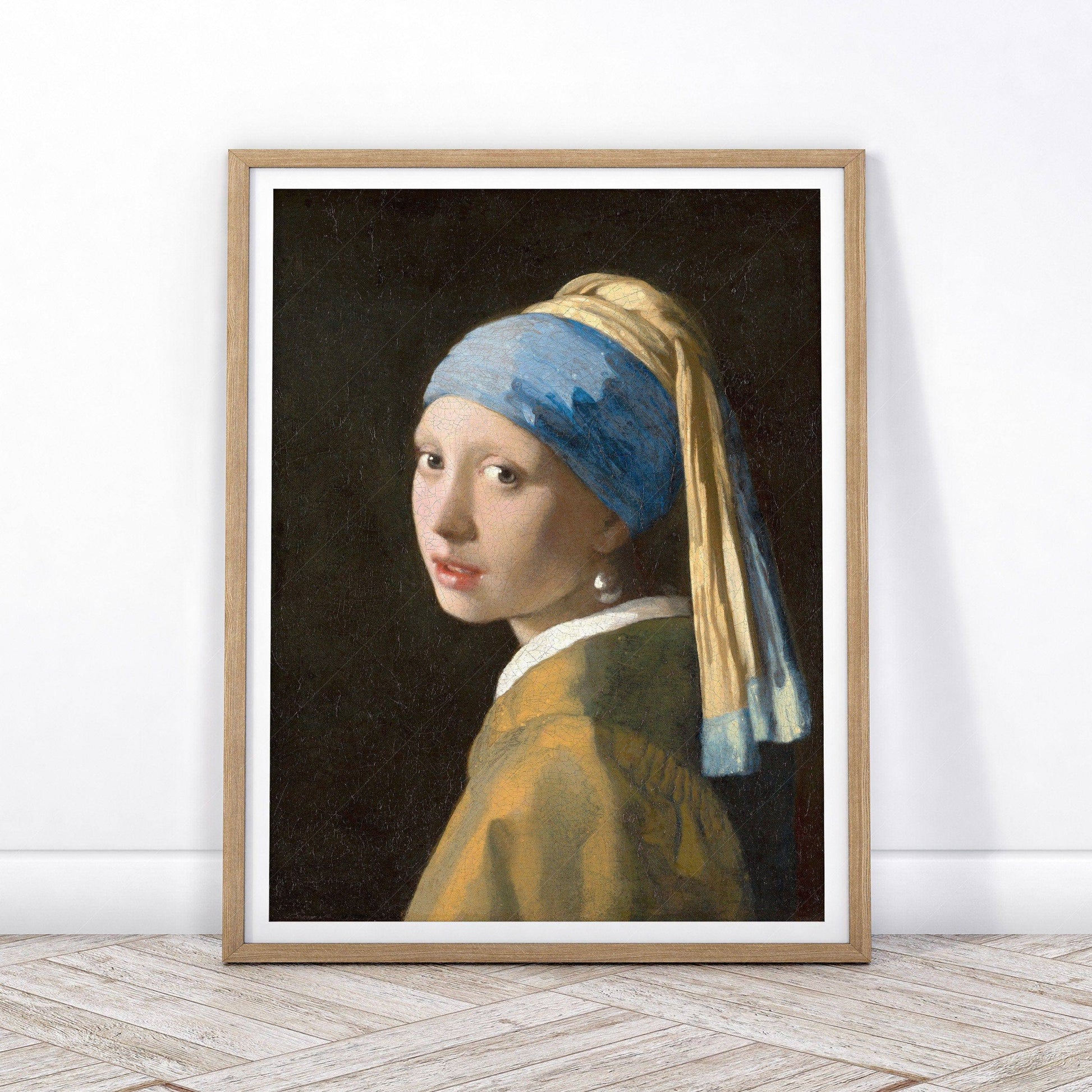 Johannes Vermeer Girl With A Pearl Earring Art Print – Classic Wall Decor