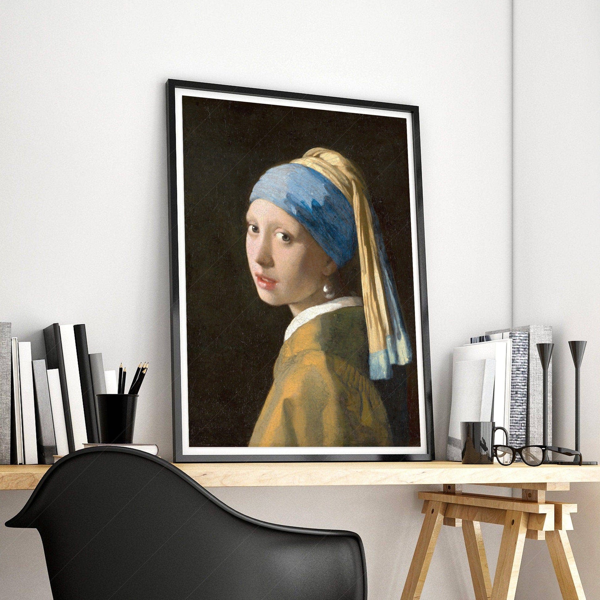 Johannes Vermeer Girl With A Pearl Earring Art Print – Classic Wall Decor