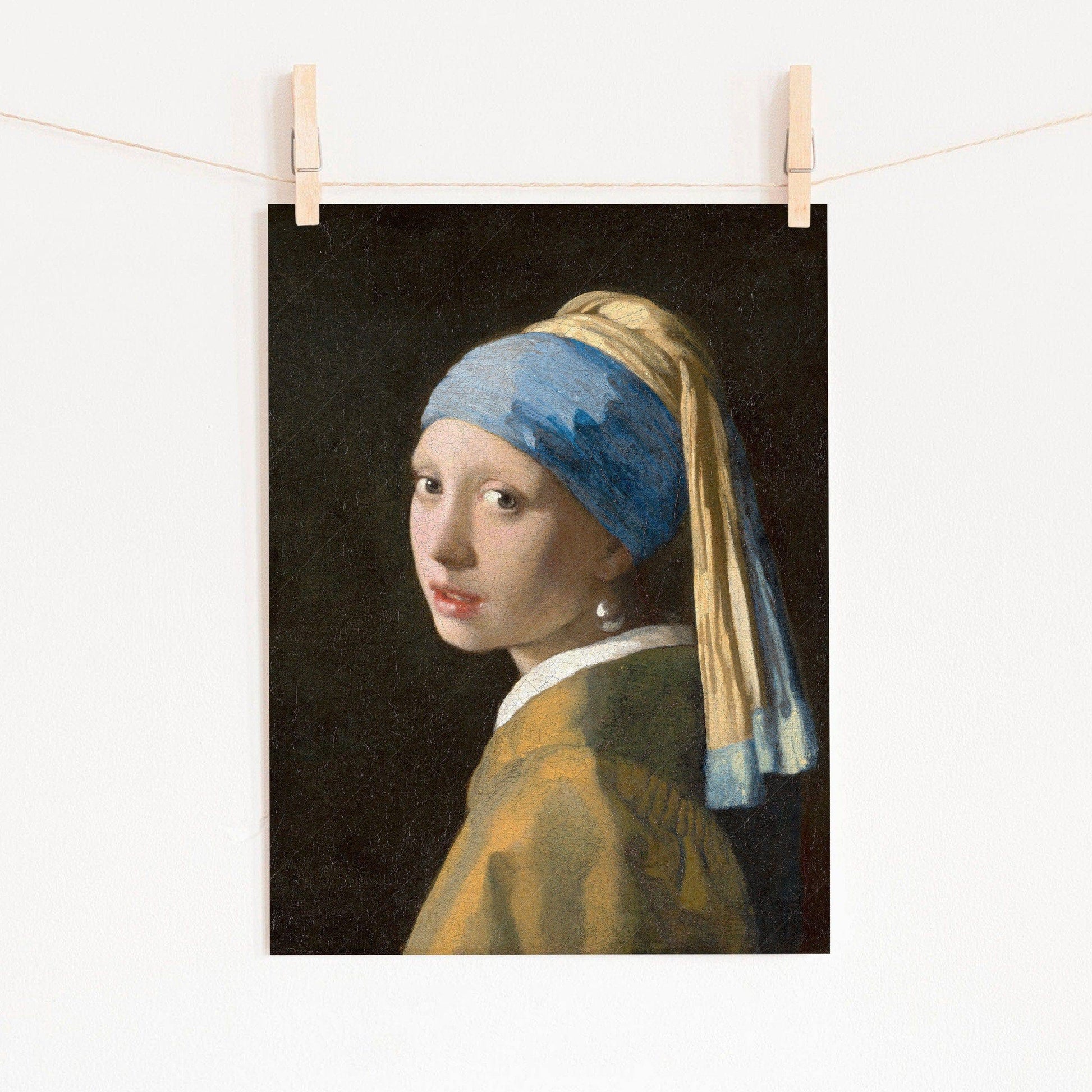 Johannes Vermeer Girl With A Pearl Earring Art Print – Classic Wall Decor