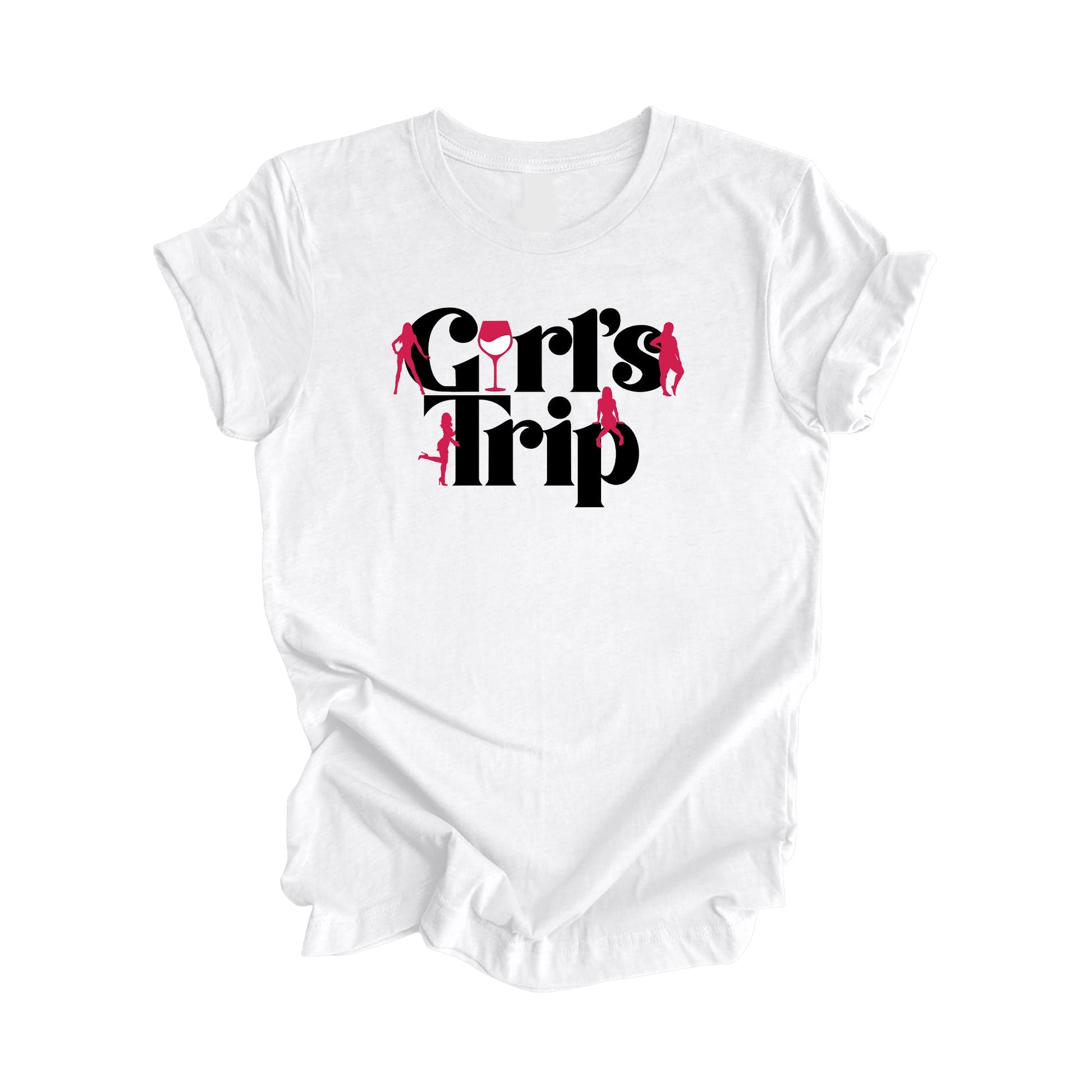 Girls Trip Shirt, Gift, Travel Shirt, Matching Vacation Shirts, Adventure Shirt, Road Trip Shirt, Matching Girls Shirt, Travel T-Shirt - Inspired X