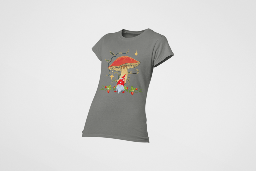 Gnome and Toadstool Women's T-shirt,