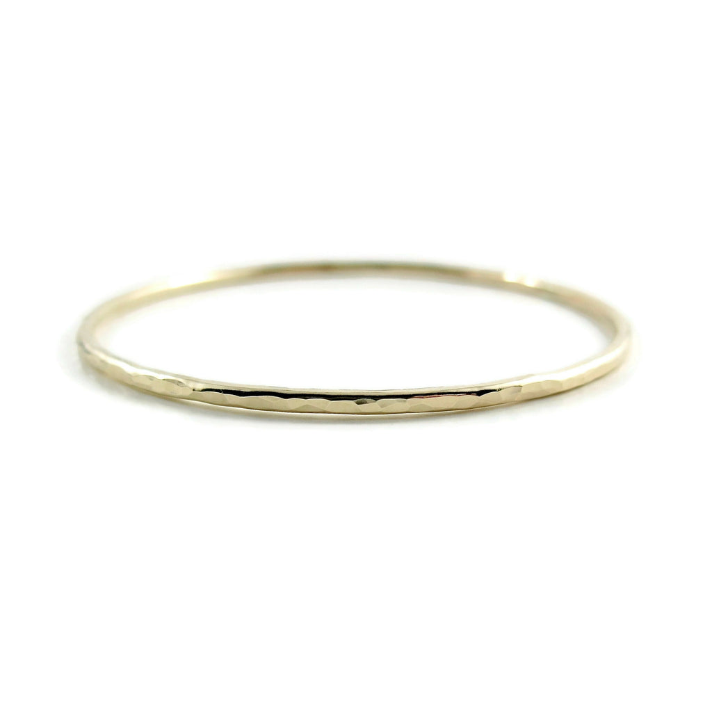 Bracelet texturé martelé • Or rempli 14 carats