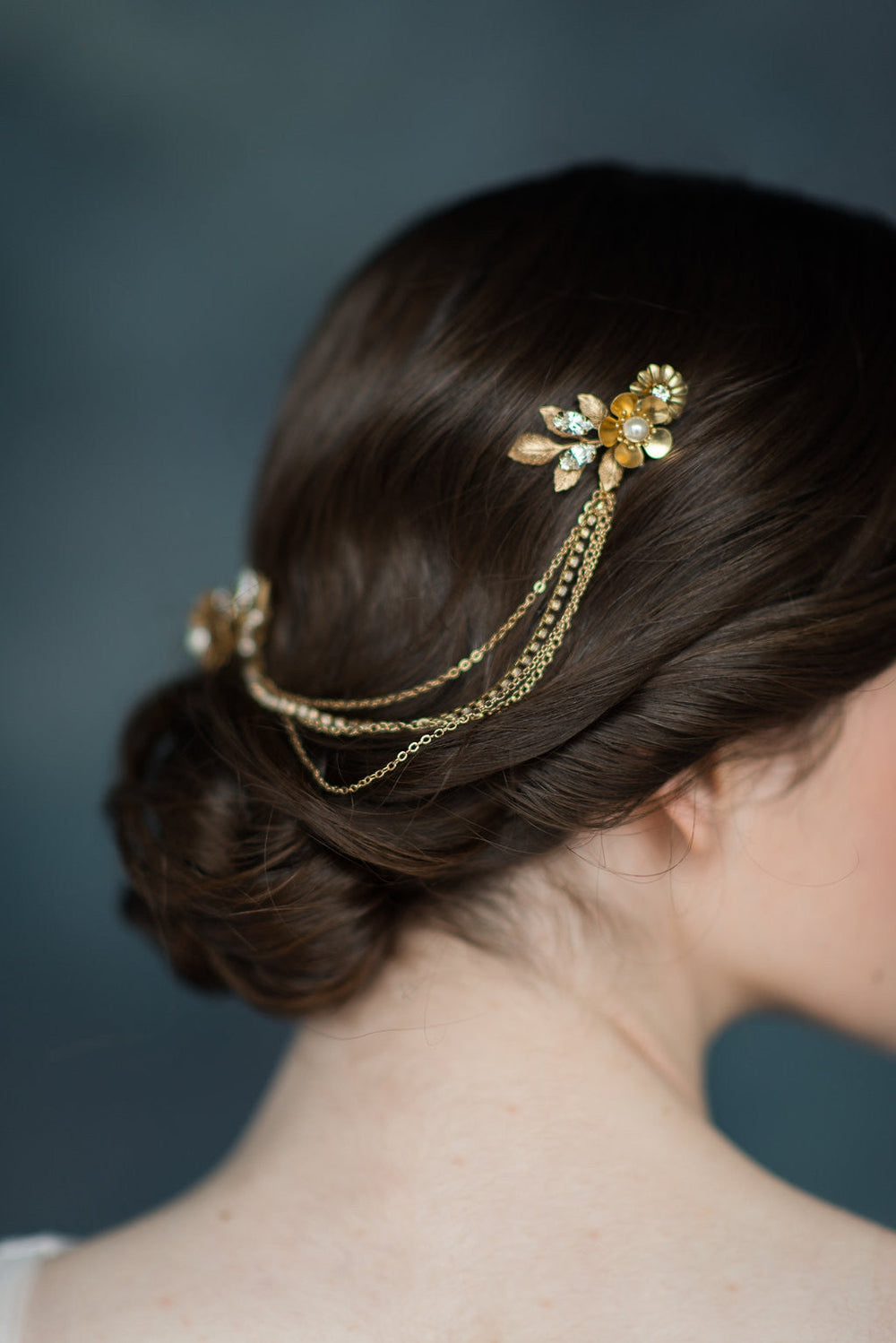 Chaîne de cheveux à fleurs ELSIE