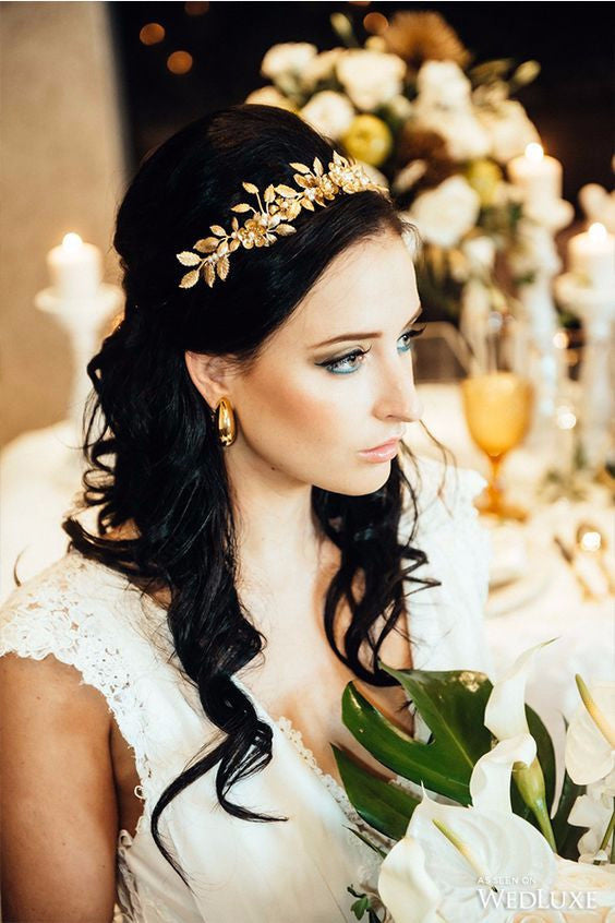 MILLICENT Leaf Bridal Crown