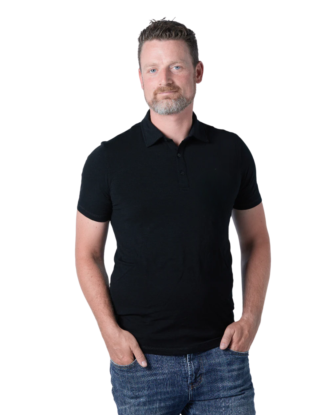 Polo de golf homme 100 % laine mérinos (avec poche) 175 g/m² - Léger 