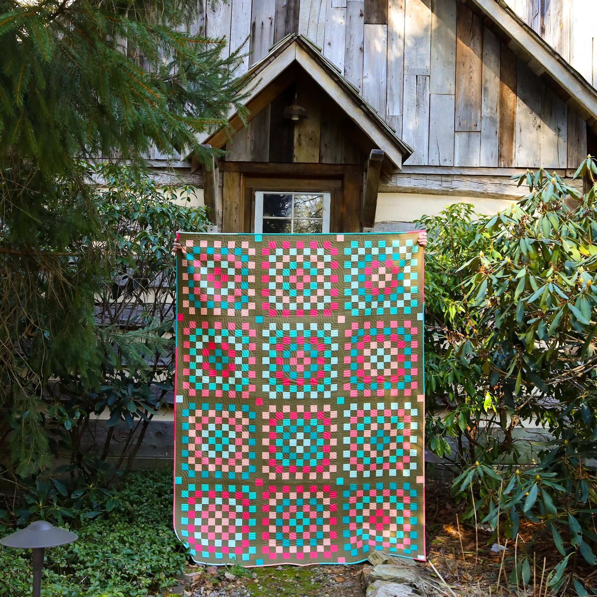 Granny Patch Quilt Kit - 70s Velvet Version