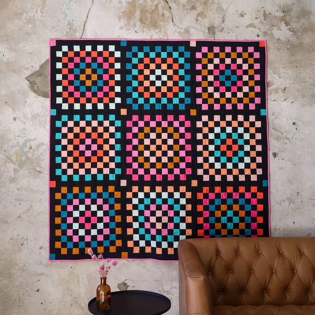 Granny Patch Quilt Kit - 80s Party Version