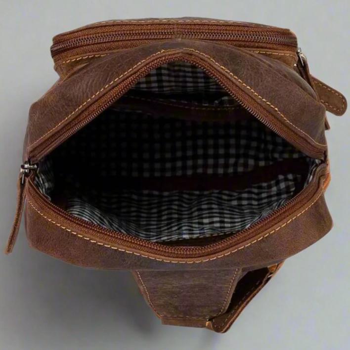 Greenwood Leather Hamilton Crossbody Bag Backpack