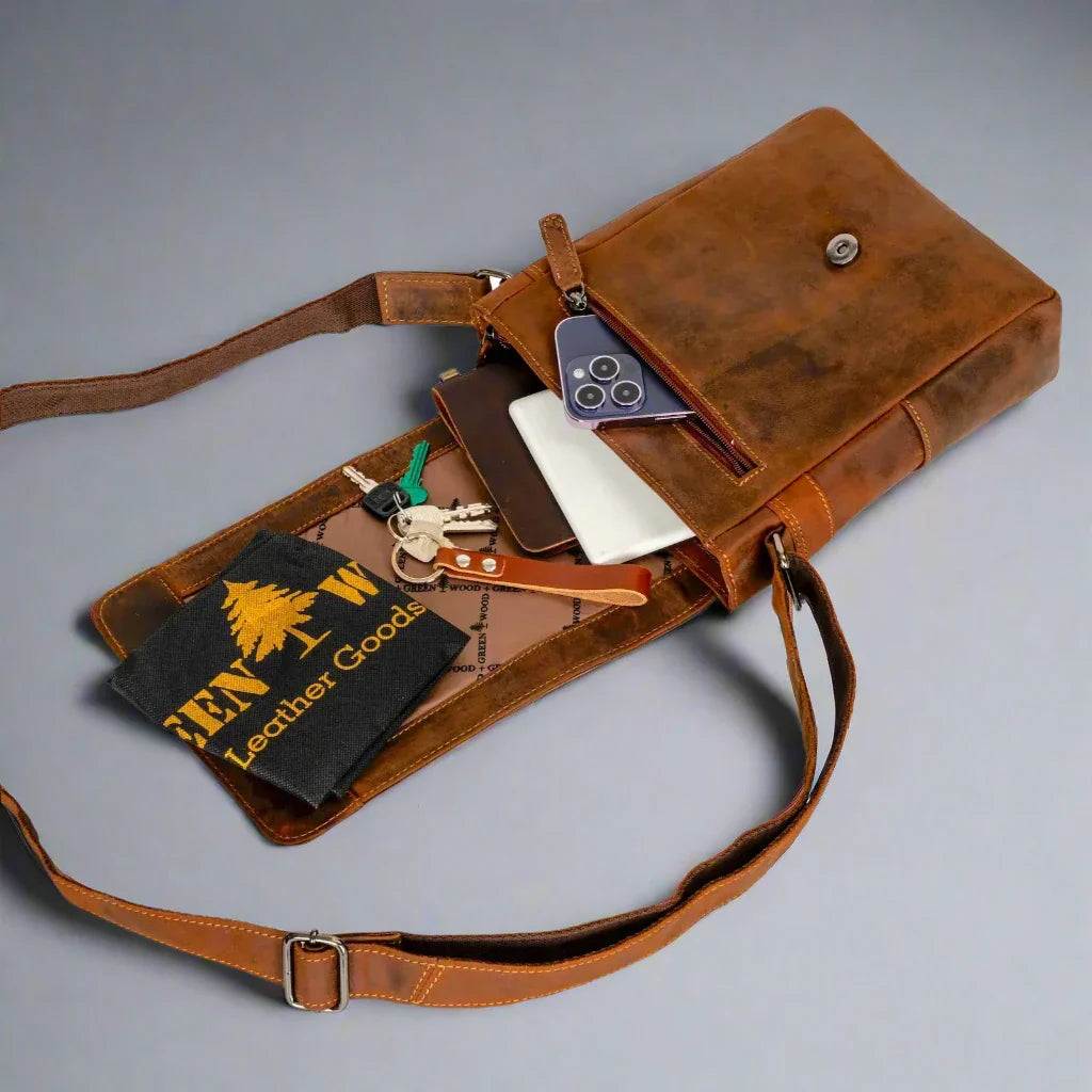 Greenwood Leather Henry Mini-Messenger Bag