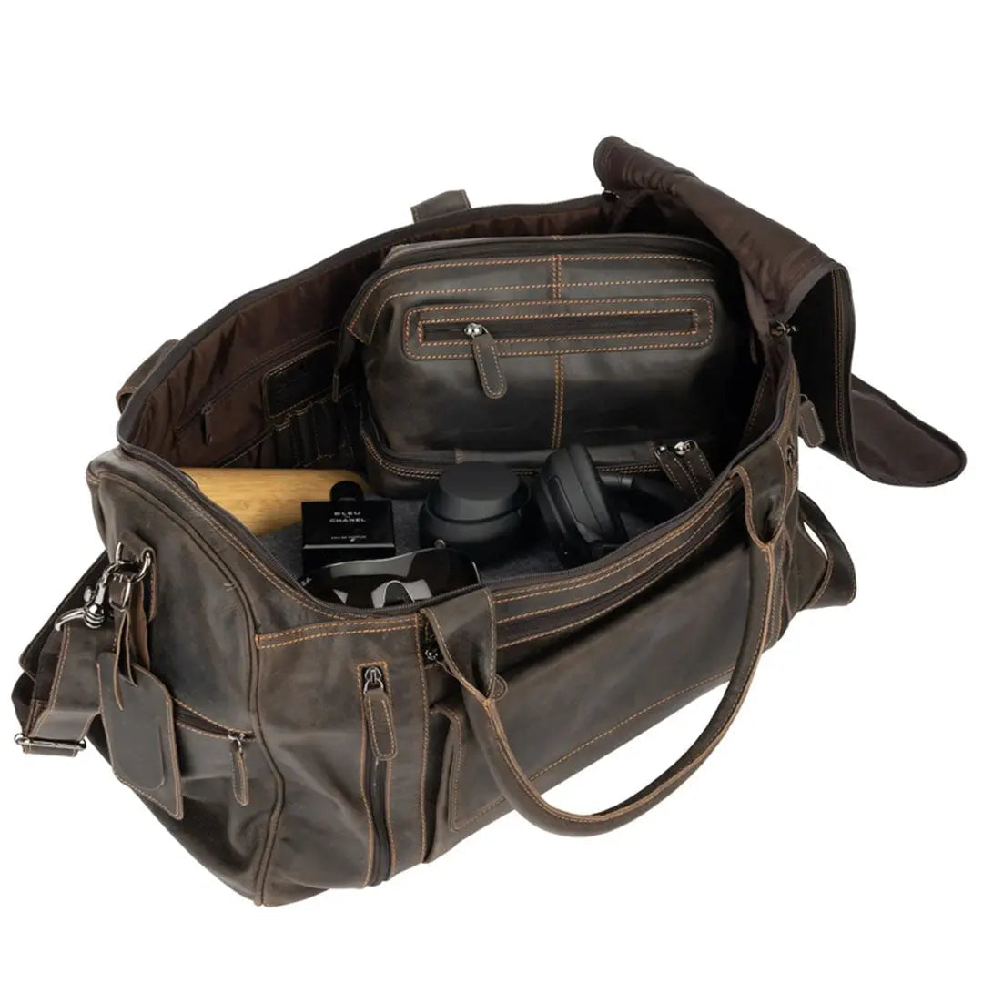 Greenwood Leather Regina Large Travel Duffle Bag