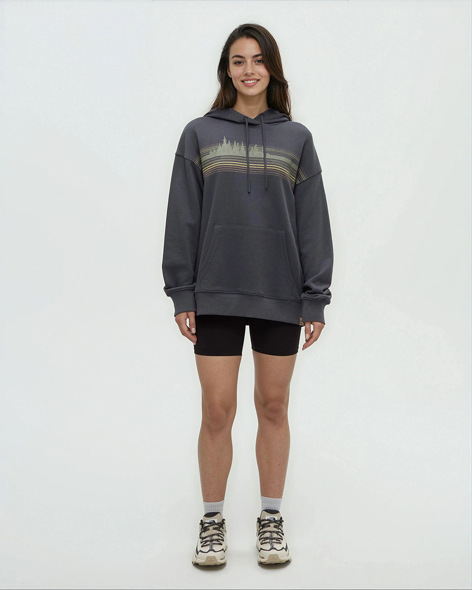 Wildfire Retro Treeline Relaxed Hoodie