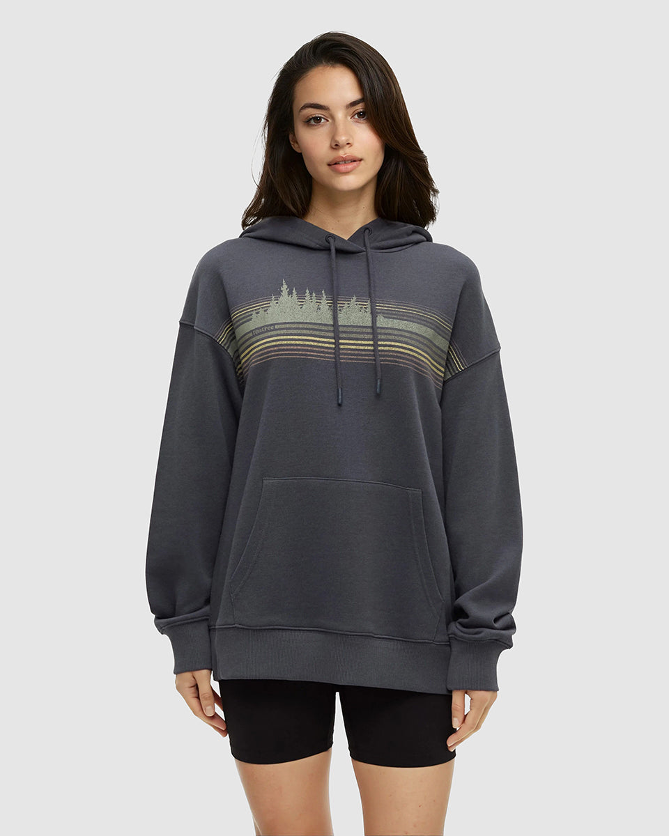 Wildfire Retro Treeline Relaxed Hoodie
