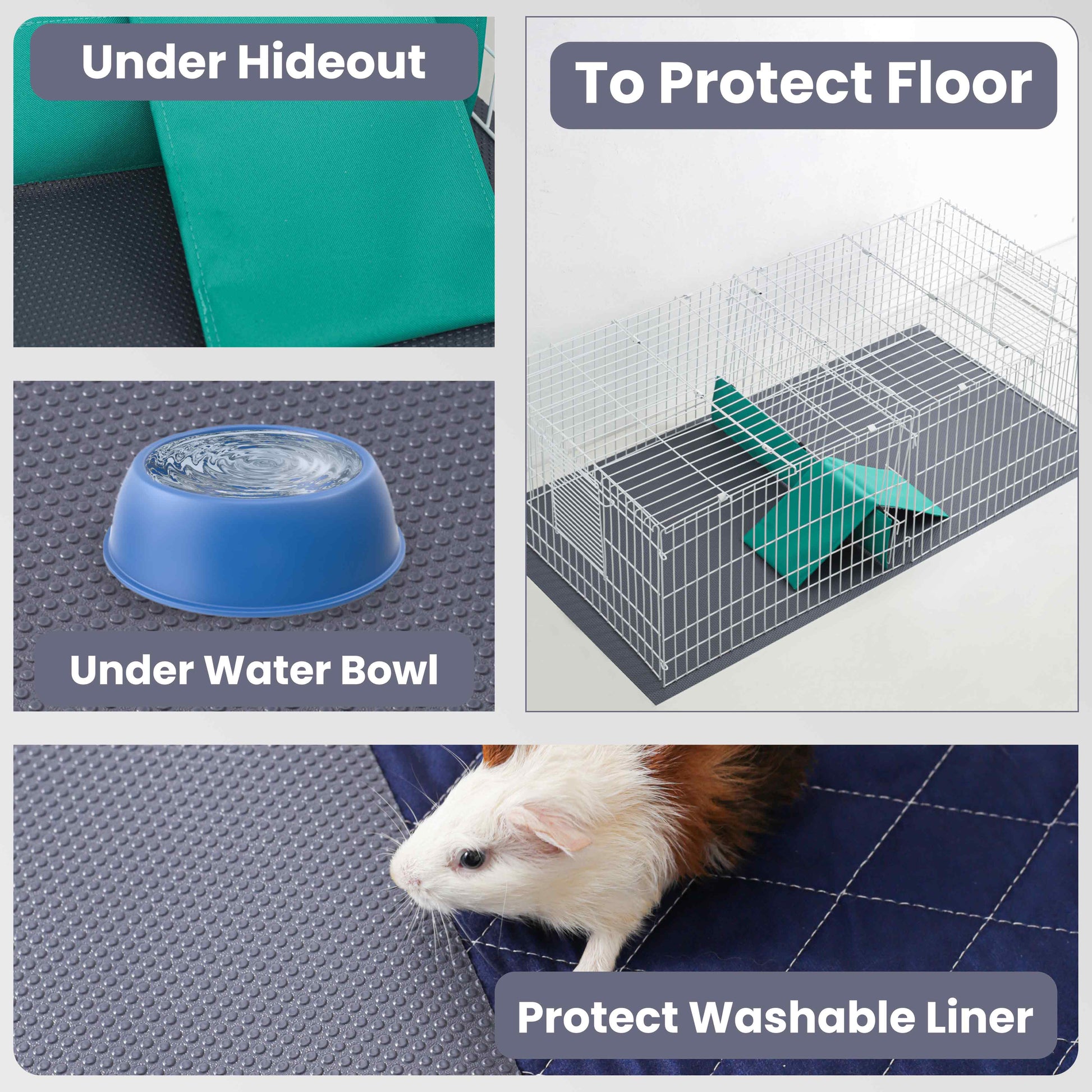 Versatile EVA Cage Liner – Rabbit, Guinea Pig & Reptile Mat, Easily Cut , 18"×79"