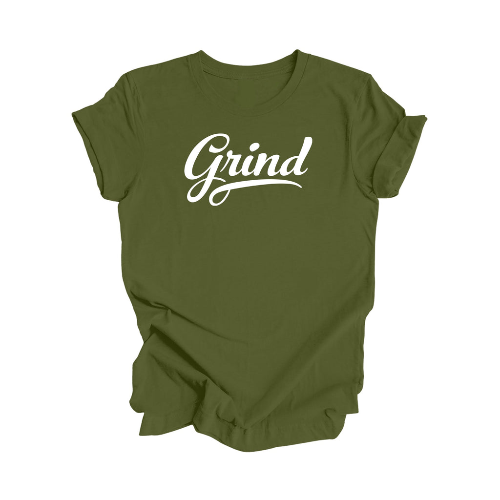 Grind - Positive Quote Shirt, Inspirational Shirt Gift, Motivational T-Shirt, Entrepreneur Shirt, Business Owner Shirt, Boss Shirt, Gift For Her, Gift For Him - Inspired X