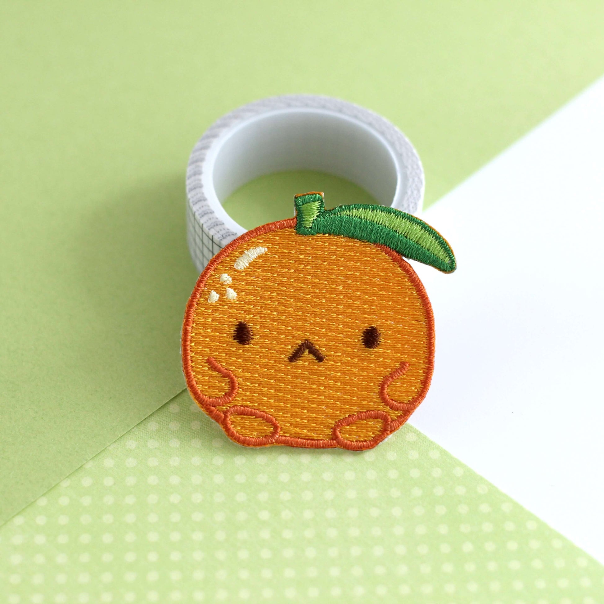 Grumpy Clementine Embroidered Iron-On Patch