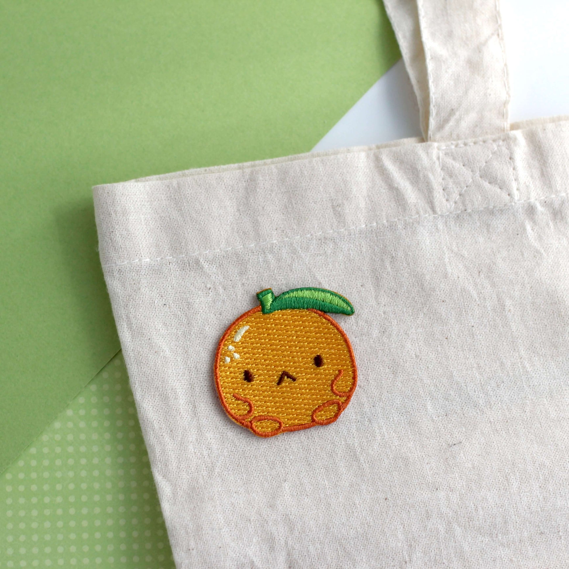 Grumpy Clementine Embroidered Iron-On Patch