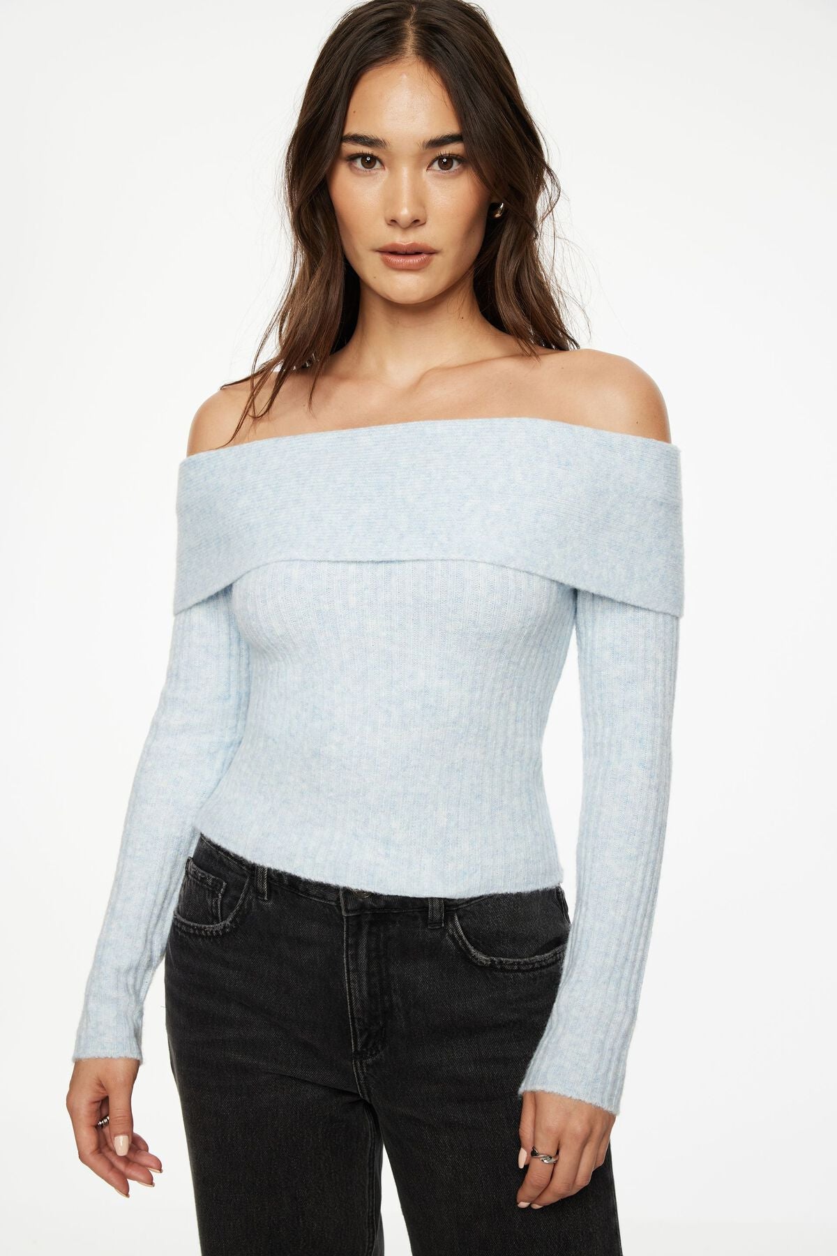 Pull à épaules dénudées Laura Heavenlyarn™