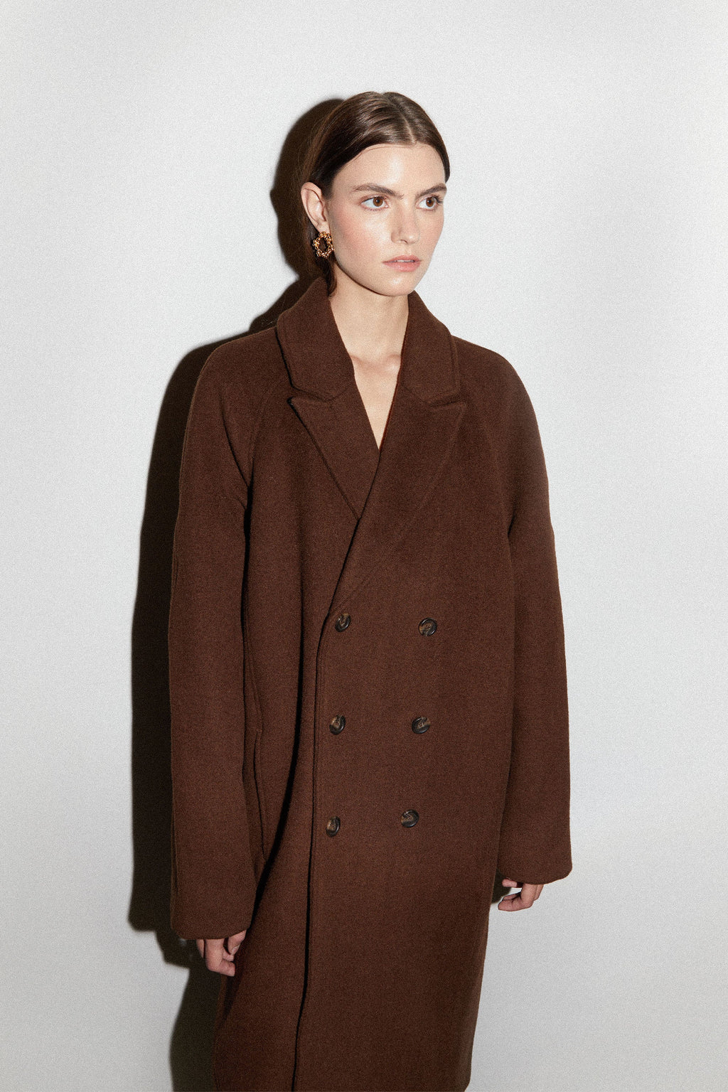 MANTEAU EN MÉLANGE DE LAINE