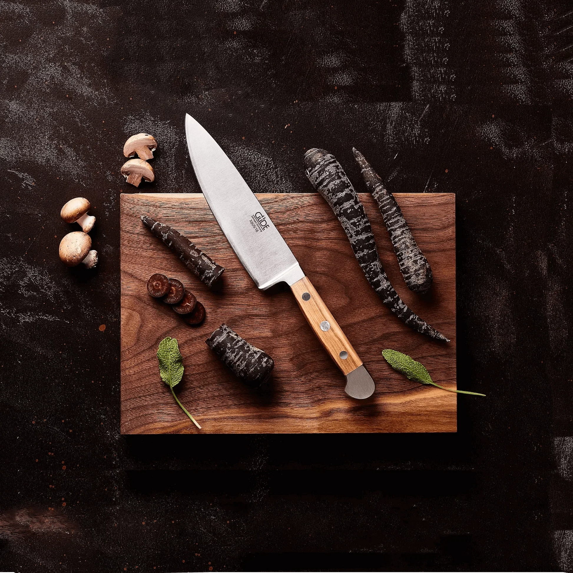 ALPHA OLIVE| Chef Knife - 10" | Forged Steel with Olive Wood handle