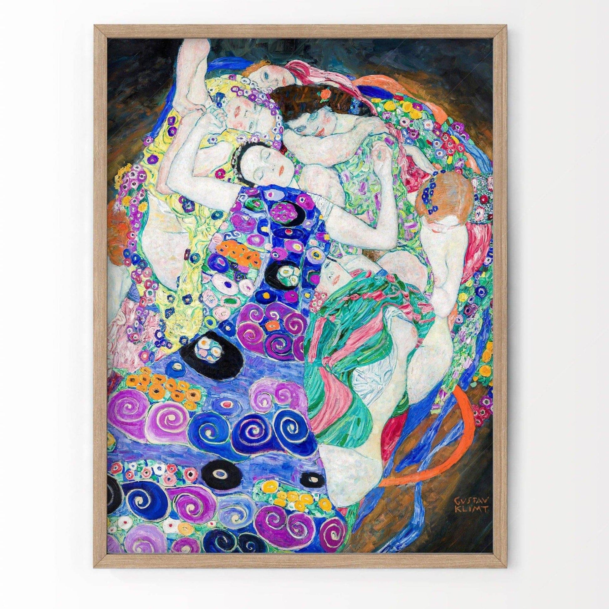 Gustav Klimt The Virgin Art Print – Art Nouveau Wall Decor Poster