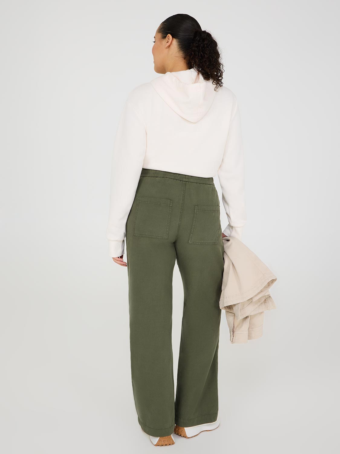 Pantalon Tencel à jambes larges