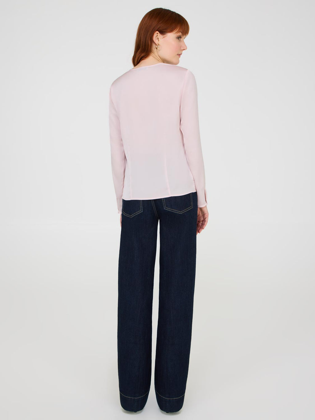 Chemisier en satin avec nœud