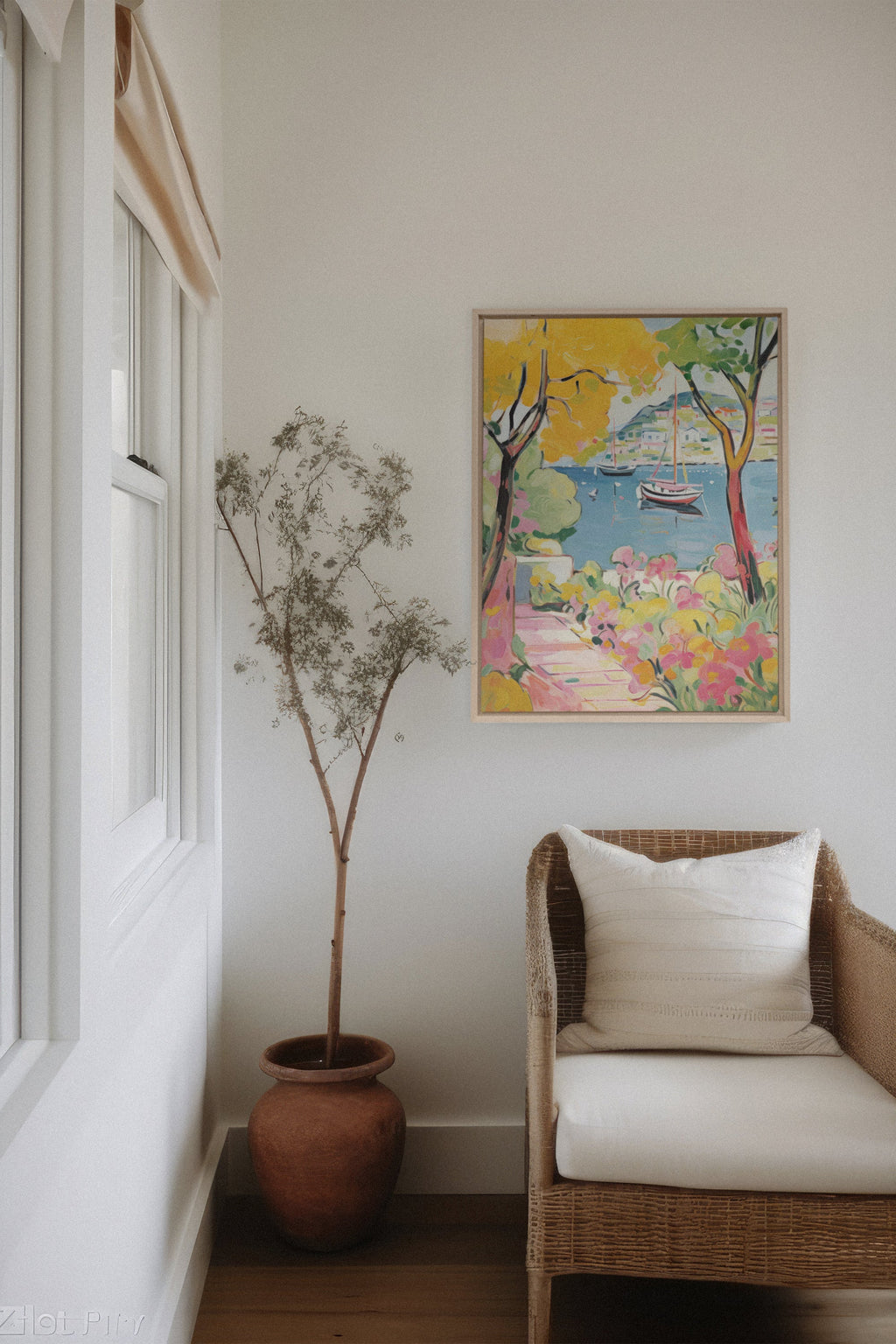HARBOR BURSTS, Stretched Canvas Artwork