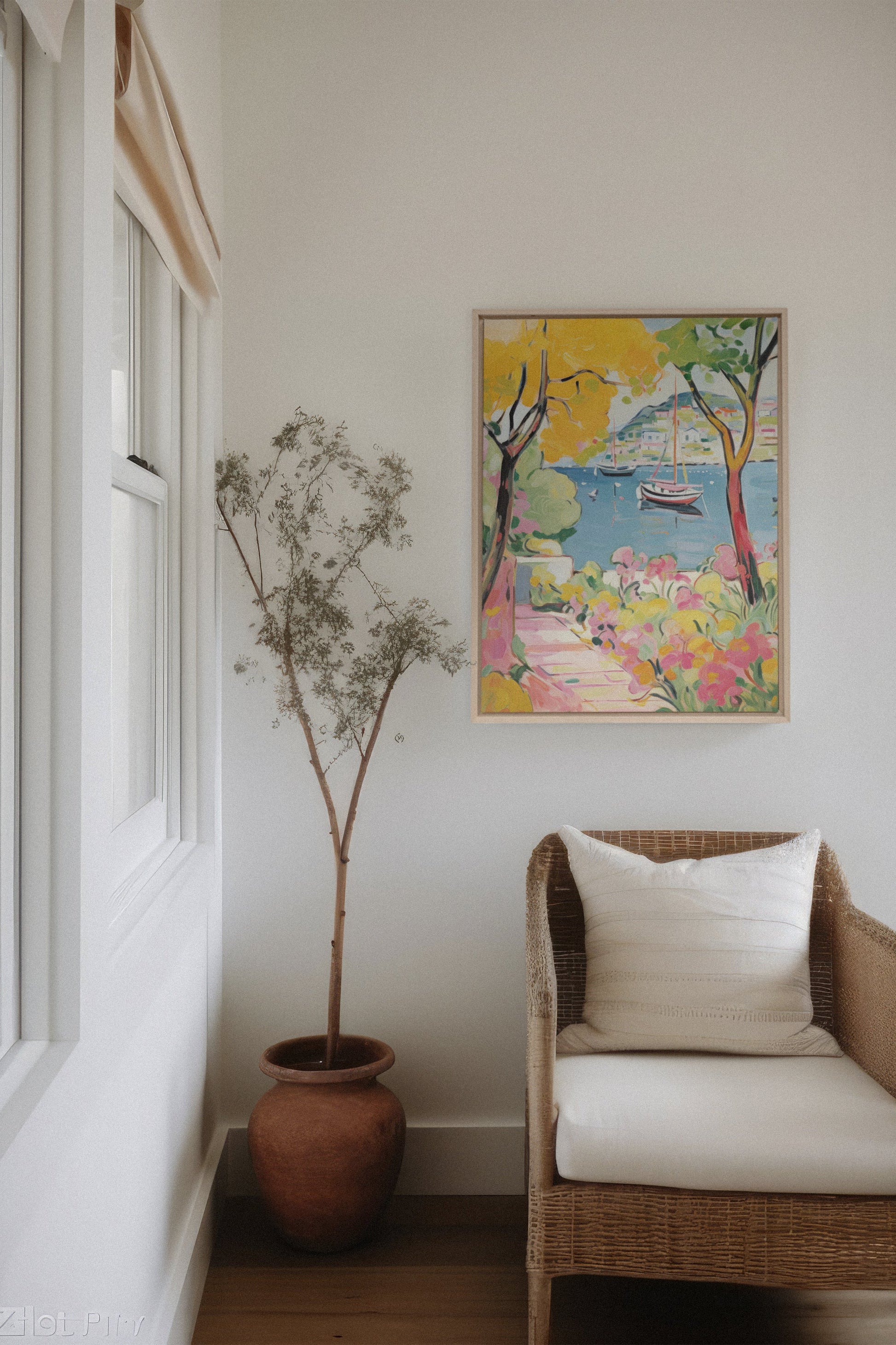 HARBOR BURSTS, Stretched Canvas Artwork