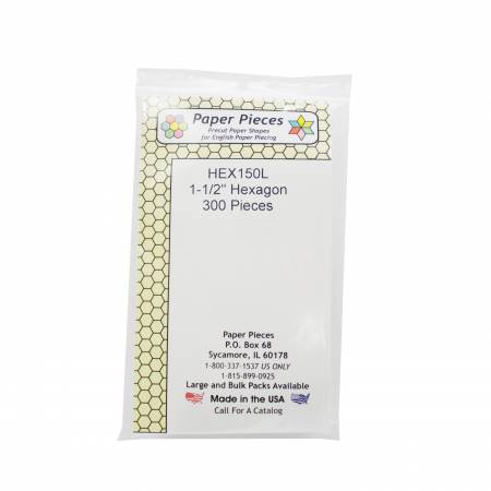 Paquet de 300 morceaux de papier hexagonaux de 1-1/2 po