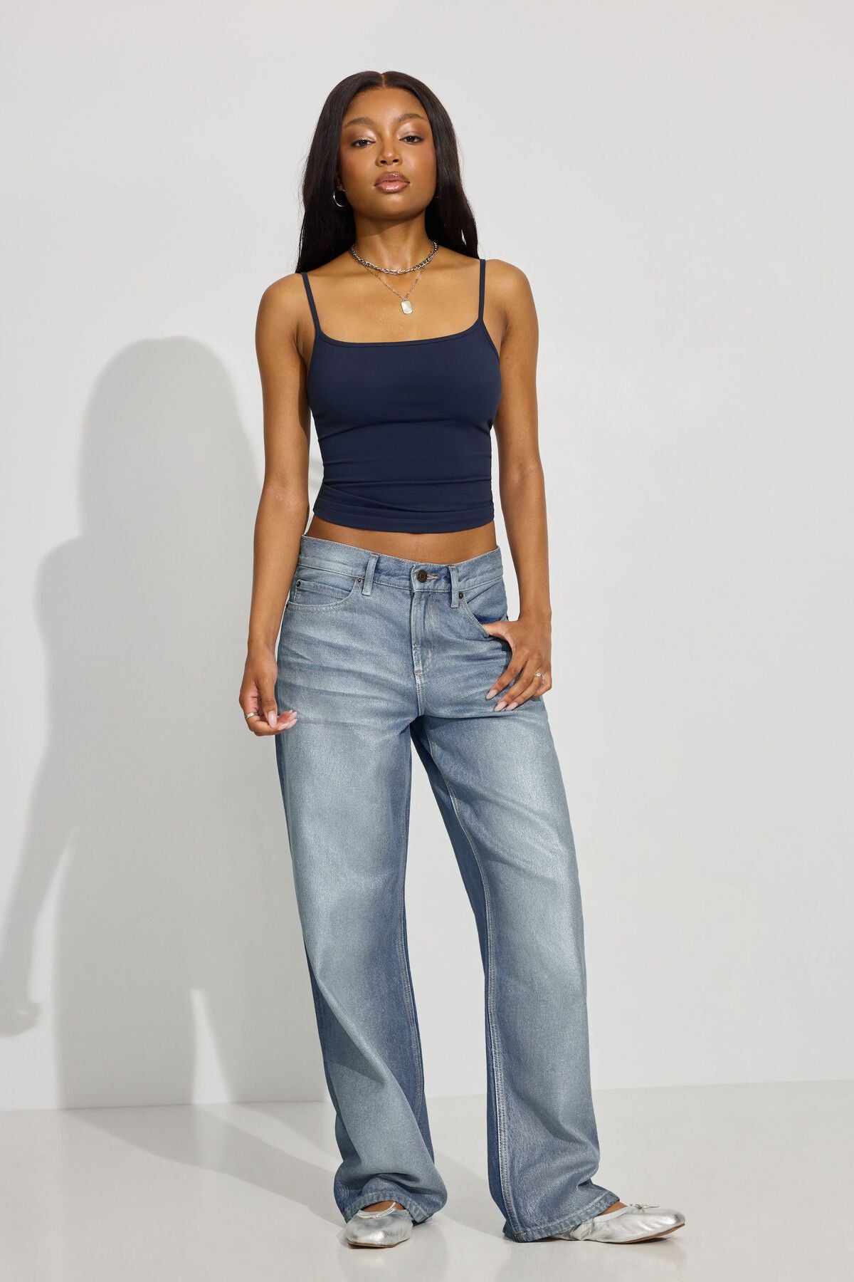 Jean baggy taille basse